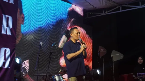 Sambutan Rektor UISI di Panggung Inagurasi Malam
